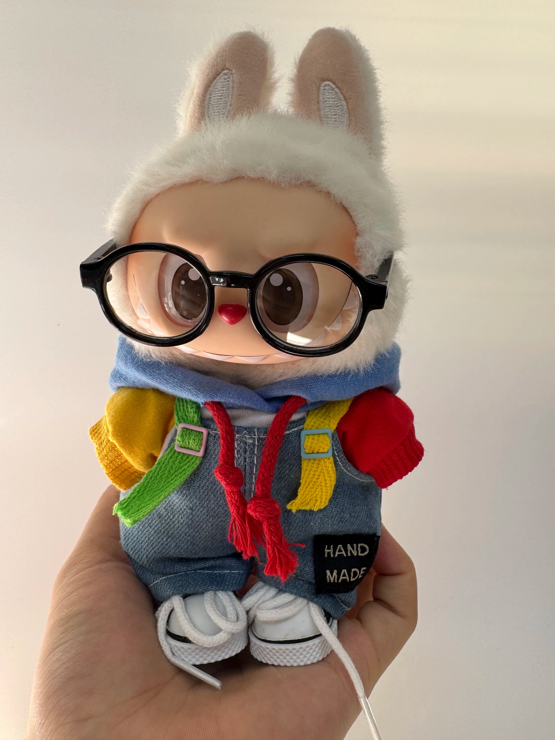 17cm labubu clothes outfit Plush doll clothes Macaron Cute Clothing DIY Kid Gift  Dog Clothes Hair accessories v1 v2 clothes