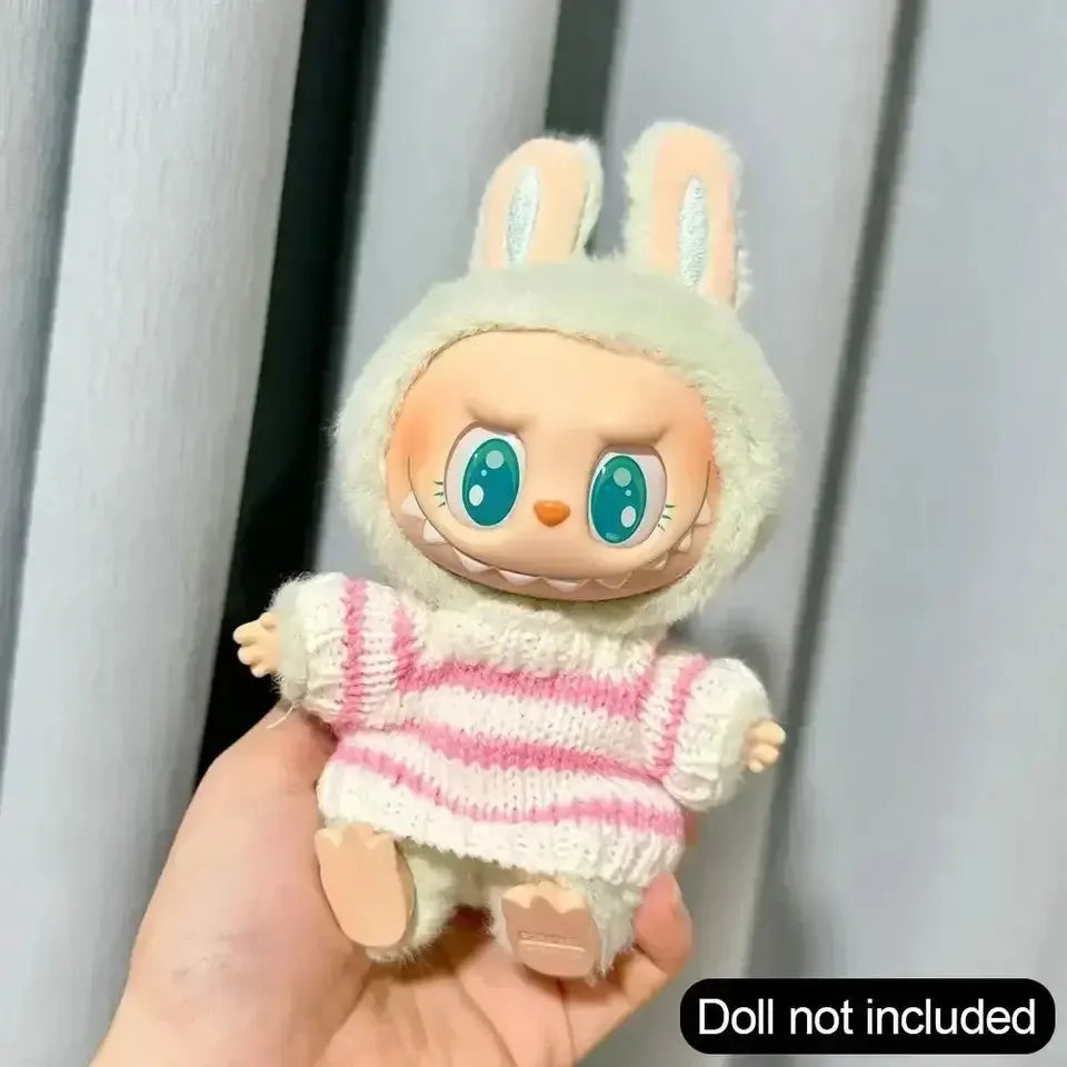 Waterbottle - Labubu Striped Knit Sweater