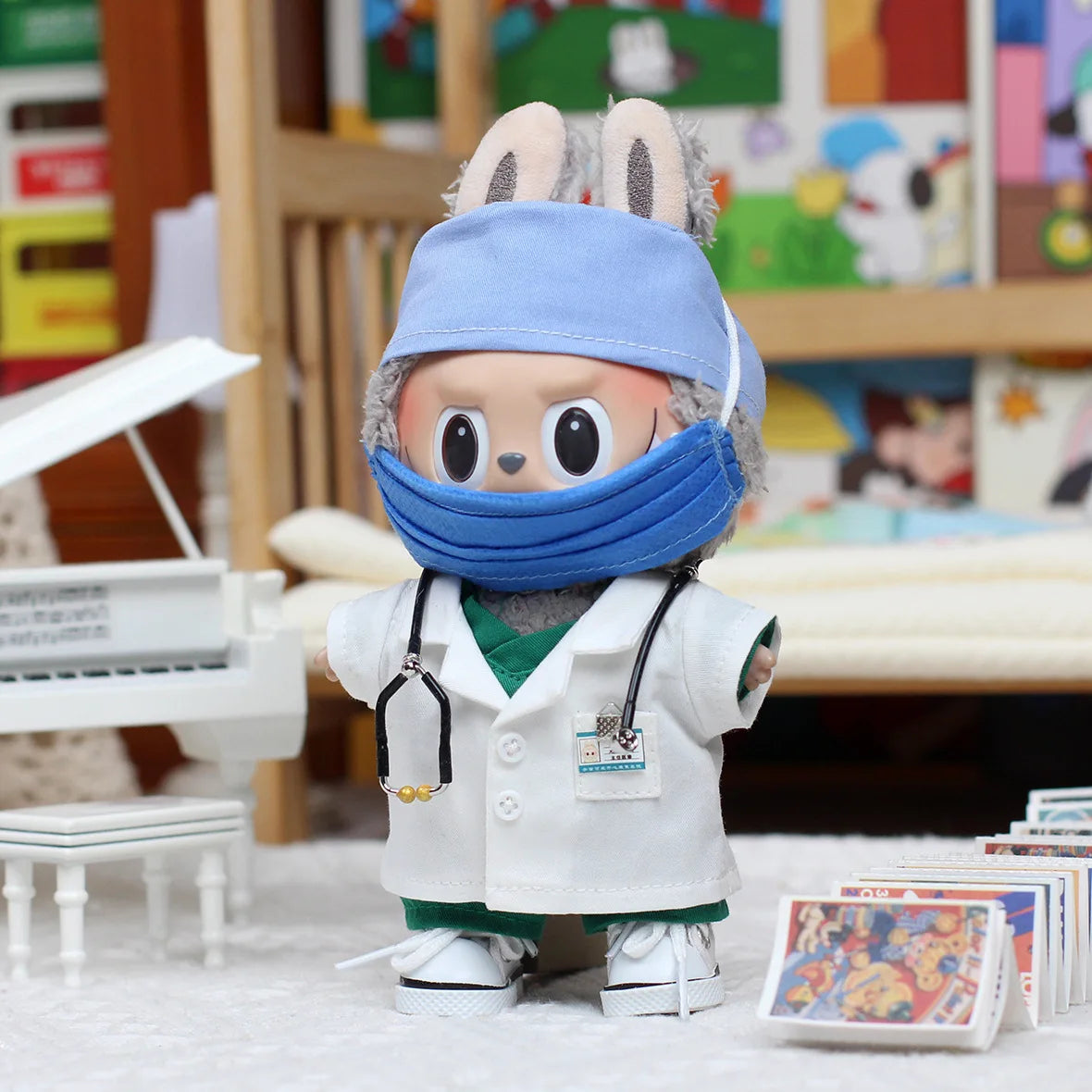 Labubu Doctor - Nurse  + Accessory Decoration Cute Gift Toy