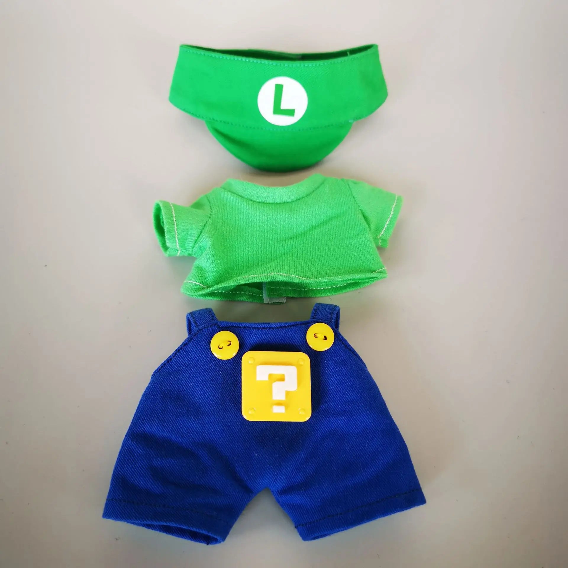17cm Super Mario Cosplay Clothes Game Character Dress Up Clothes Labubu Clothes Keychain Dolls With Replacement Clothes