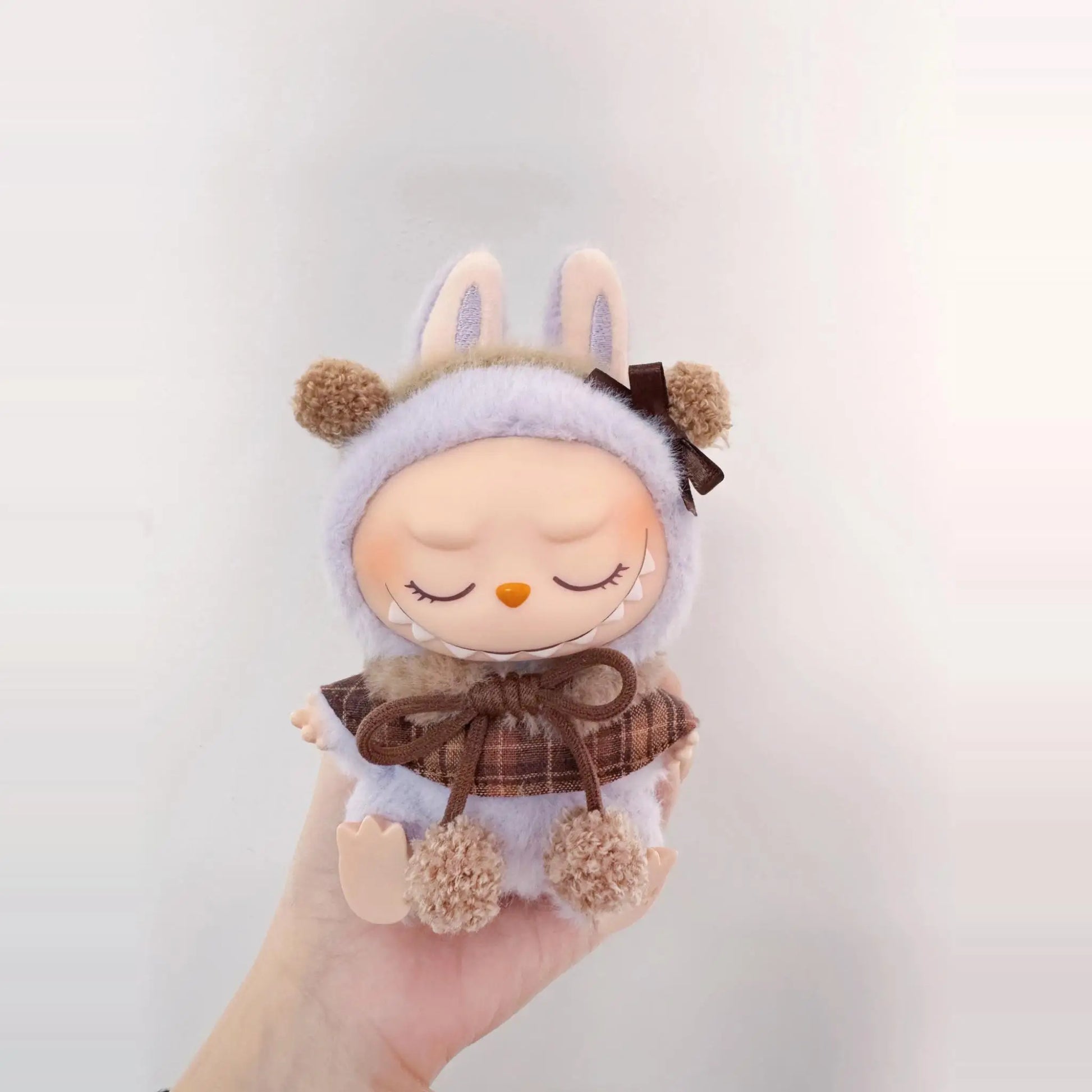 17cm labubu clothes outfit Plush doll clothes Macaron Cute Clothing DIY Kid Gift  Dog Clothes Hair accessories v1 v2 clothes