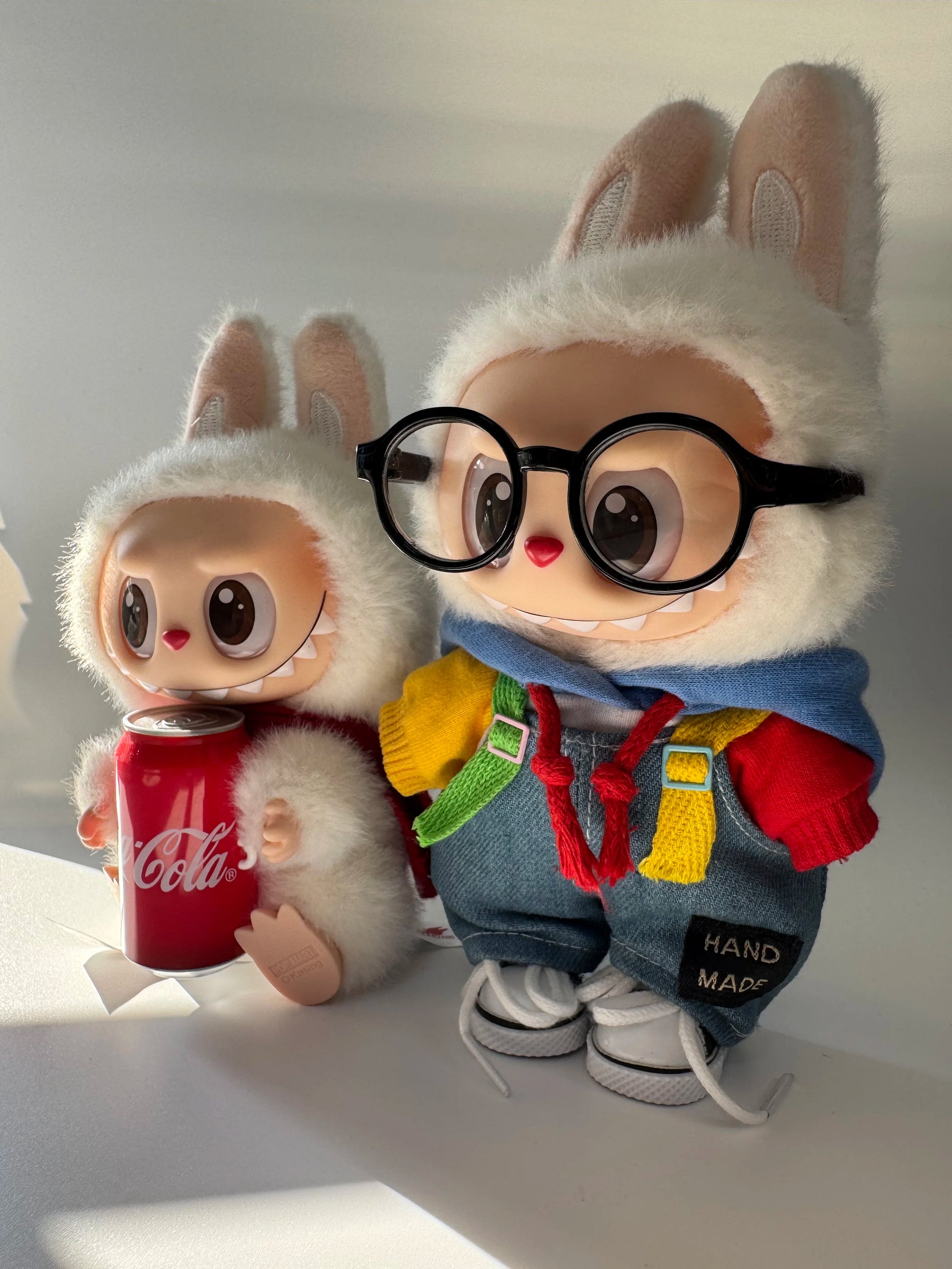 17cm labubu clothes outfit Plush doll clothes Macaron Cute Clothing DIY Kid Gift  Dog Clothes Hair accessories v1 v2 clothes