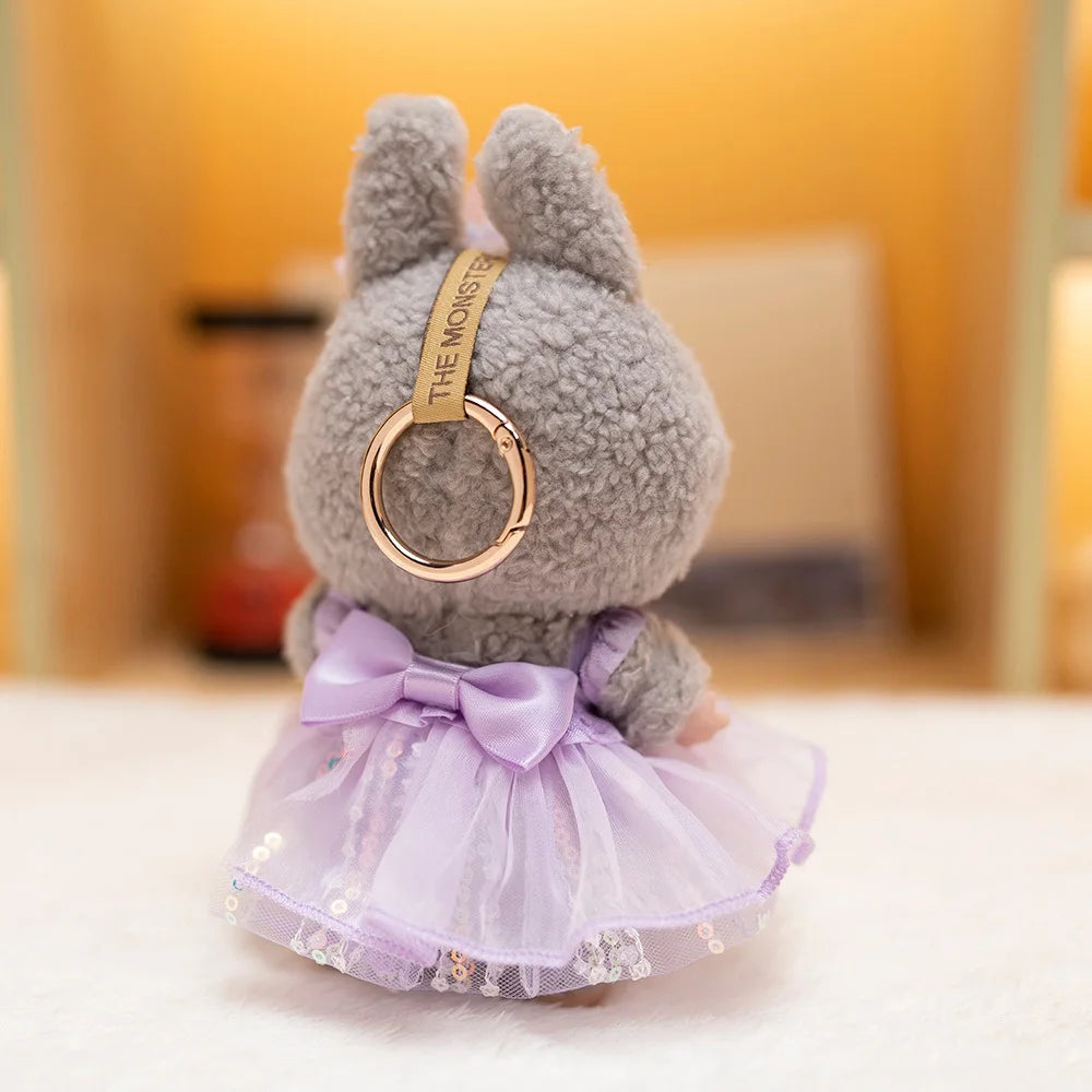 Labubu Sweet Bow Sequined Dress