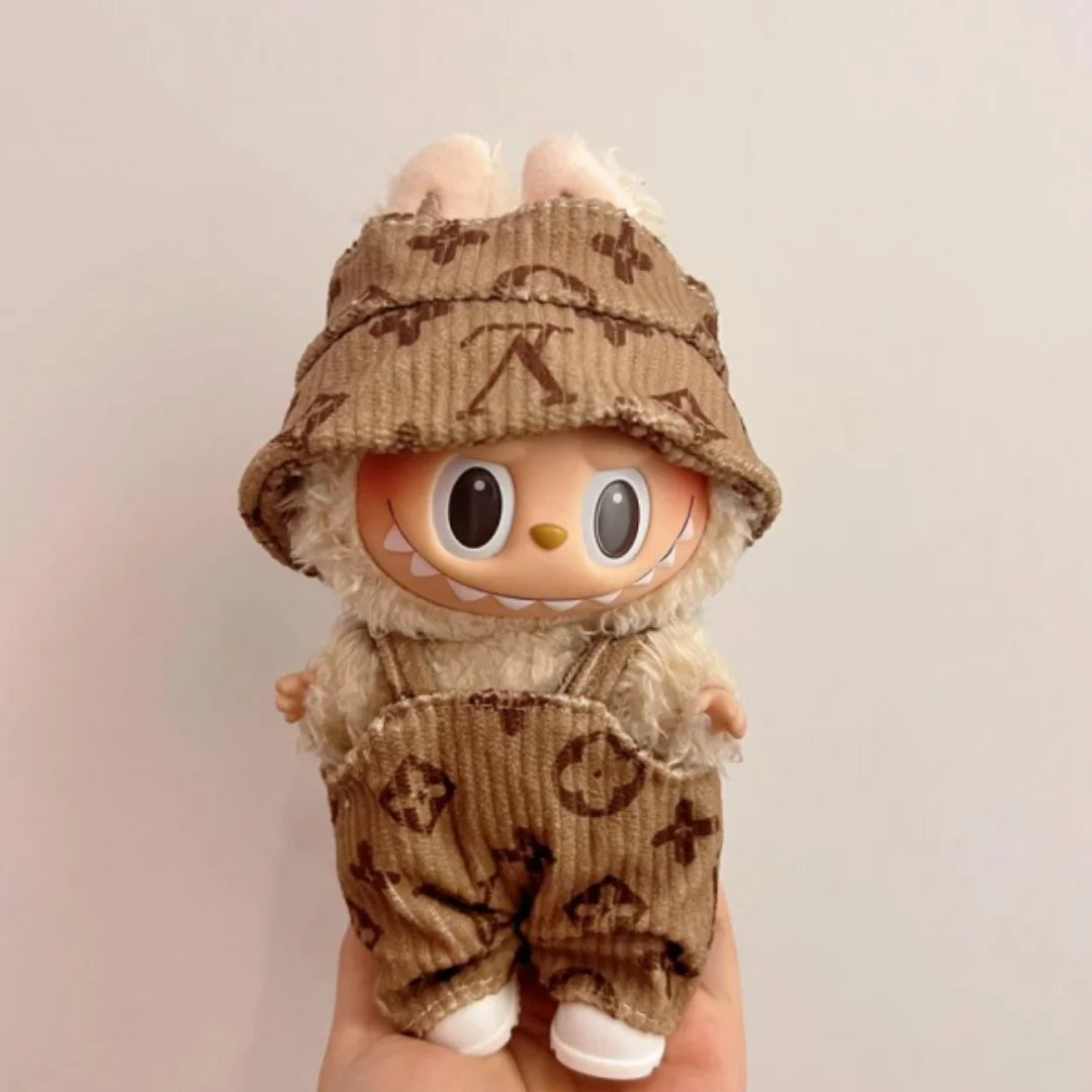 17cm Labubu Doll Clothes Fashion Clothes Hoodies Doll Clothes Color Match Hoodies Dolls Accessories