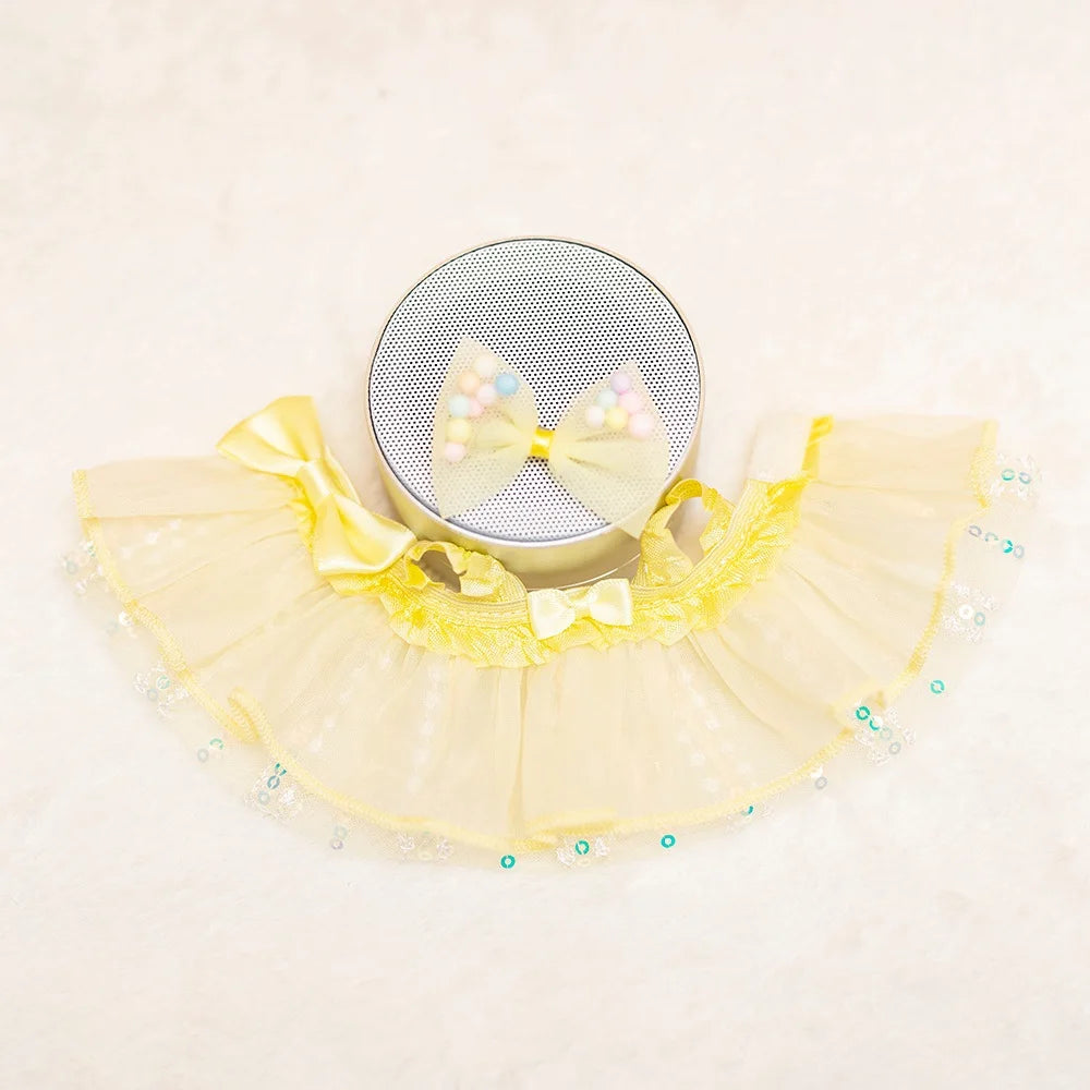 Labubu Sweet Bow Sequined Dress