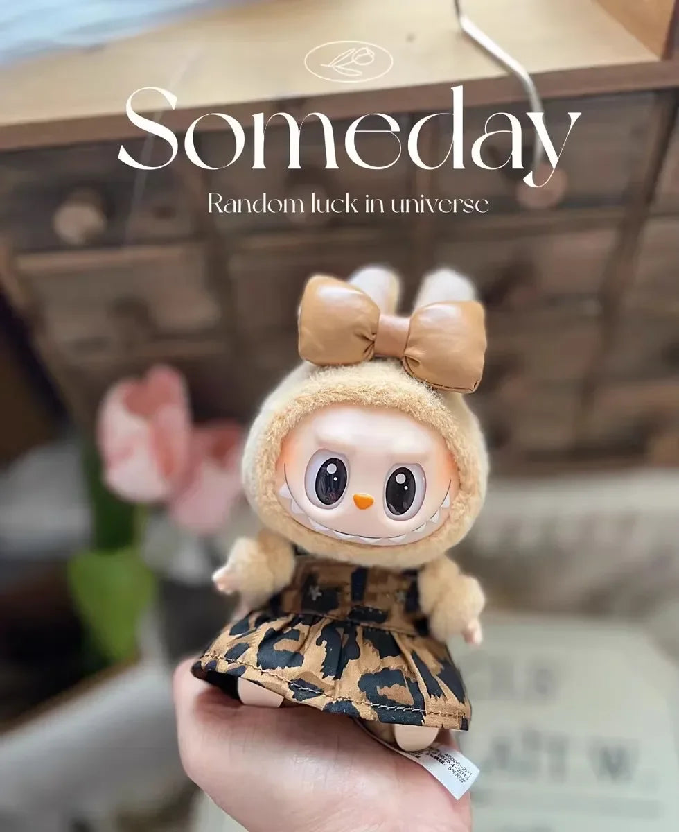 Labubu Doll Clothes Advanced clothes designer Macaron labubu Cute Mini luxury design 17cm labubu senior fashion designer brand