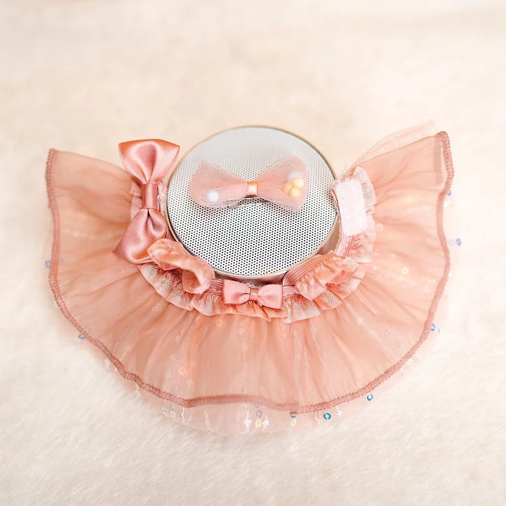 Labubu Sweet Bow Sequined Dress