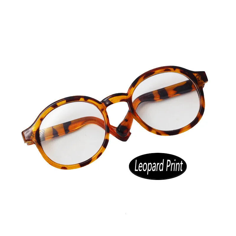 17cm labubu Glasses 6.5cm Transparent Plastic Glasses For 1/8 1/6 1/3 1/4 BJD for Labubu MSD SD Plush for EXO Doll sunglasses