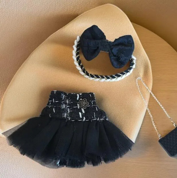 17cm Labubu Handmade Custom Clothing Paired With Elegant Dresses Printed Work Pants Scarves Fashion Shoes