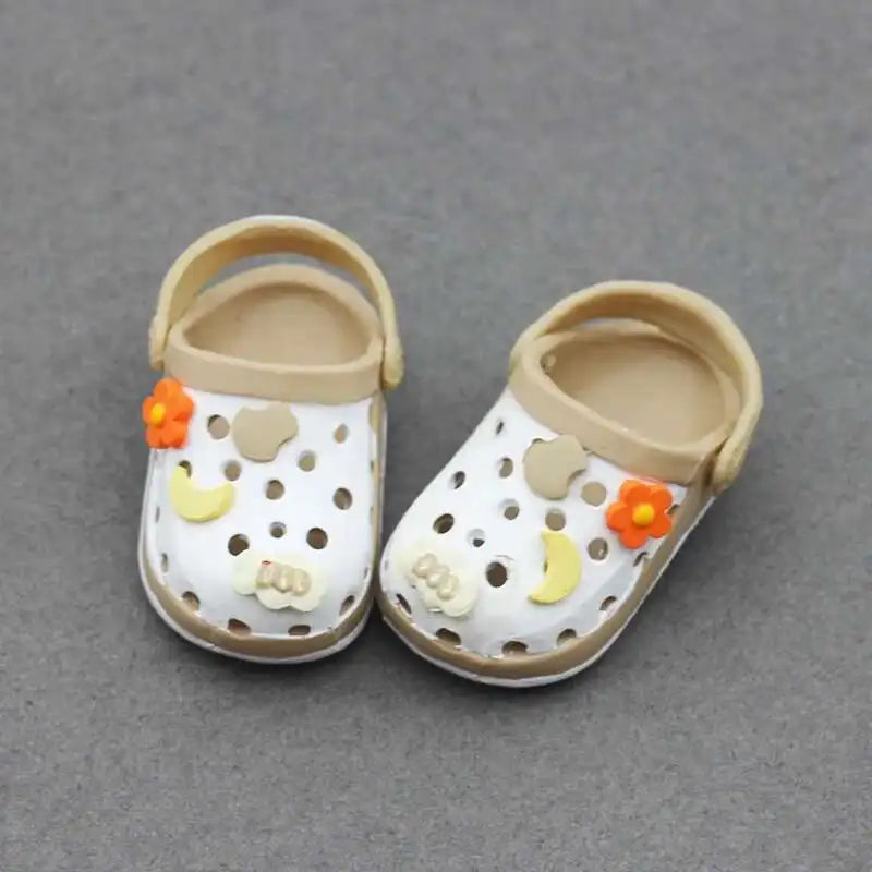 labubu Doll Slippers Shoes (4.3*2.0cm) for Labubu Macaron bao-ao bao ao &15cm EXO Plush Doll & 1/6