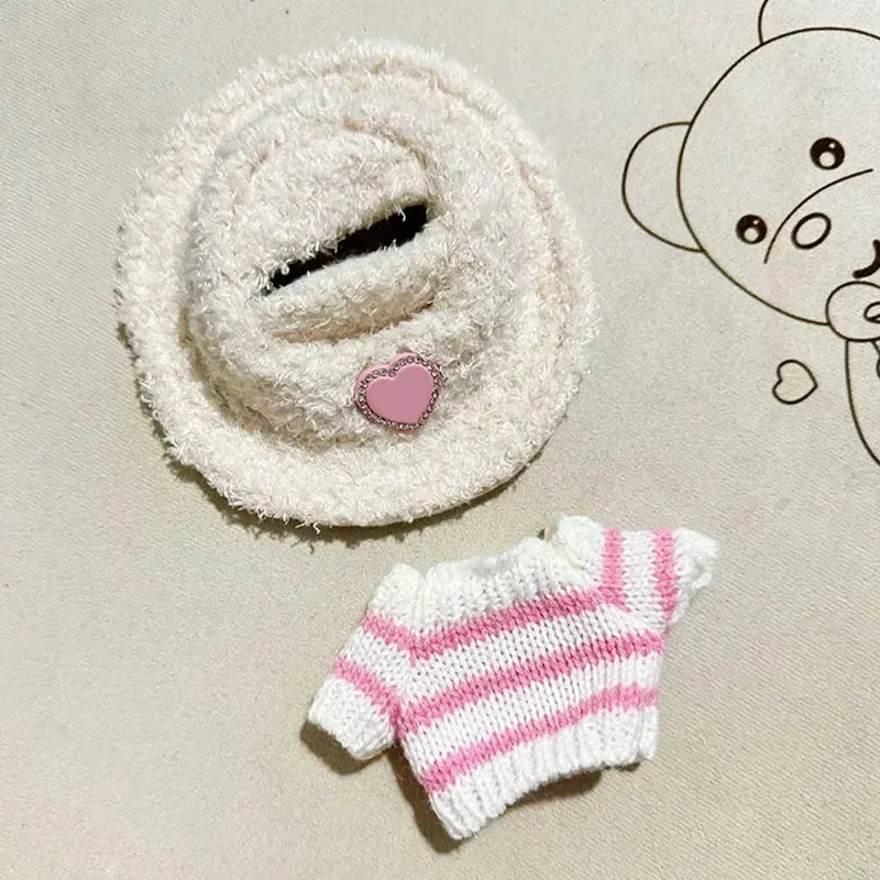 Waterbottle - Labubu Striped Knit Sweater