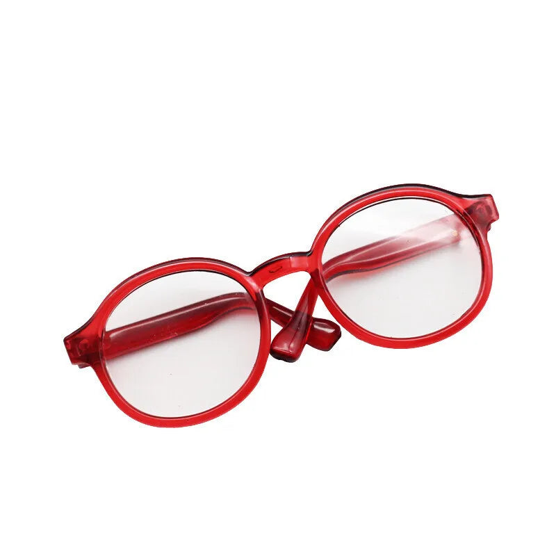 17cm labubu Glasses 6.5cm Transparent Plastic Glasses For 1/8 1/6 1/3 1/4 BJD for Labubu MSD SD Plush for EXO Doll sunglasses