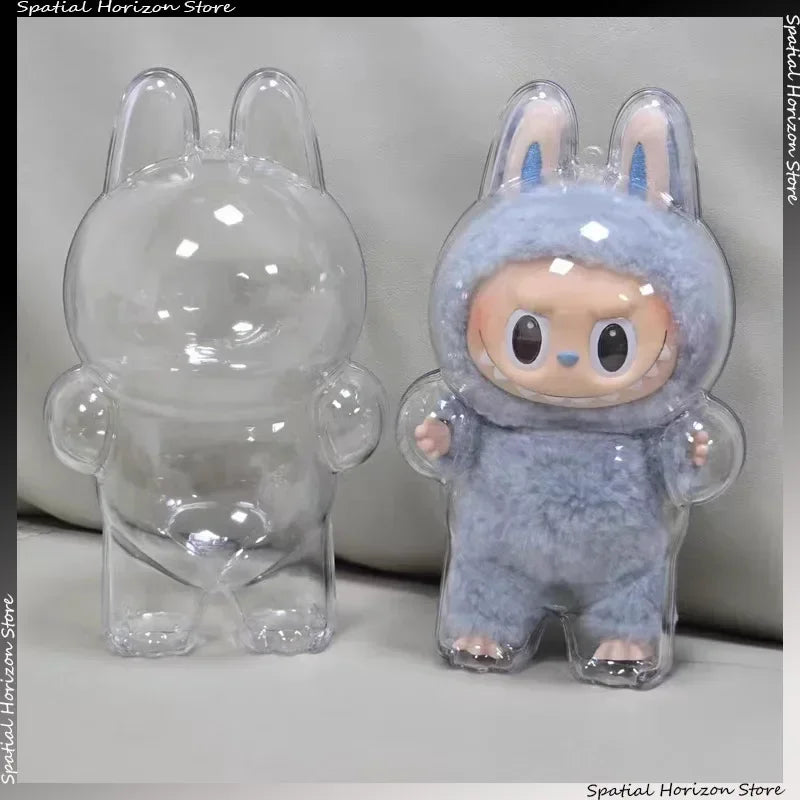 For Transparent Protective Cover Monster Toy Elf Doll Cover Storage Box Cute Elf Plushie Display Cover for Party Dolls