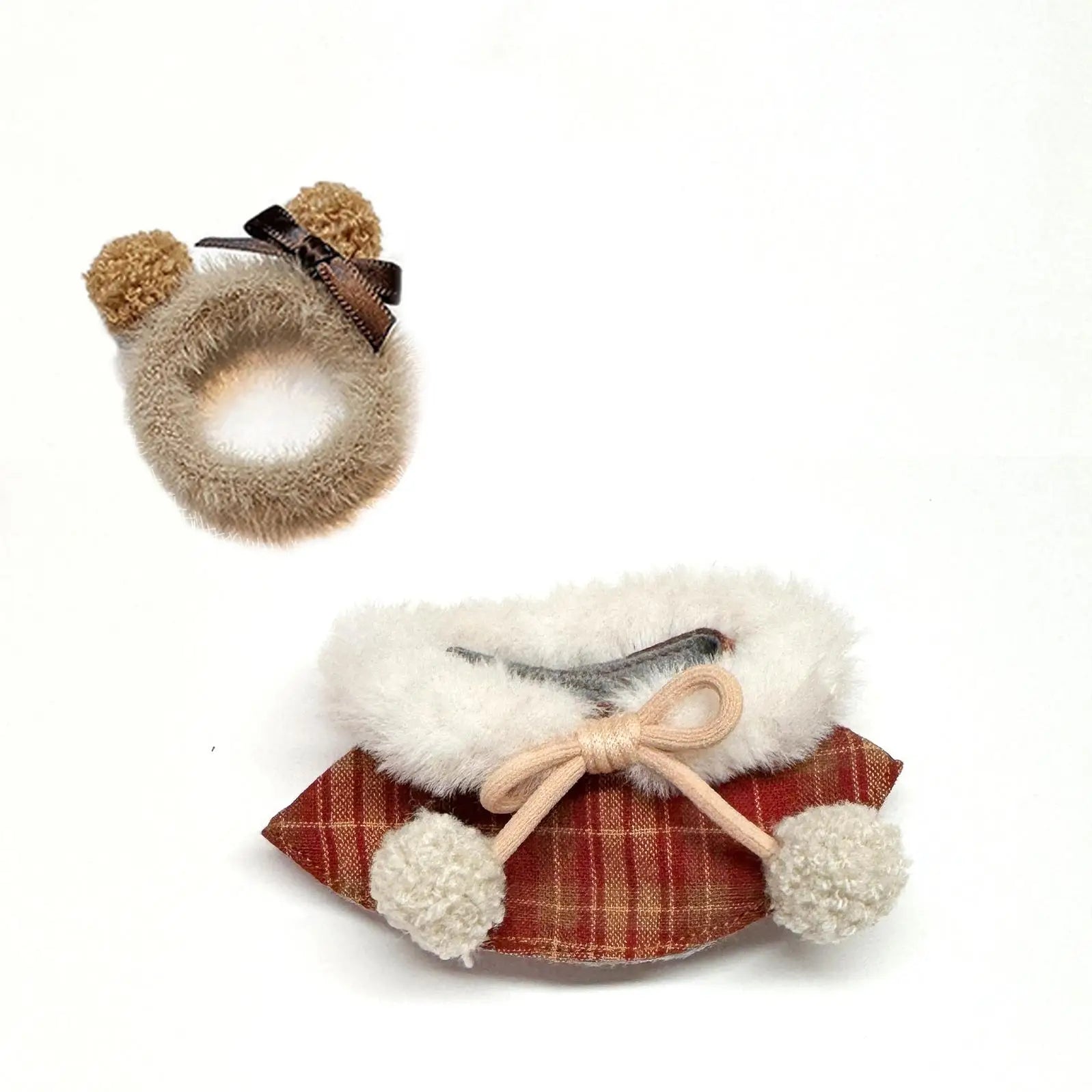 17cm labubu clothes outfit Plush doll clothes Macaron Cute Clothing DIY Kid Gift  Dog Clothes Hair accessories v1 v2 clothes