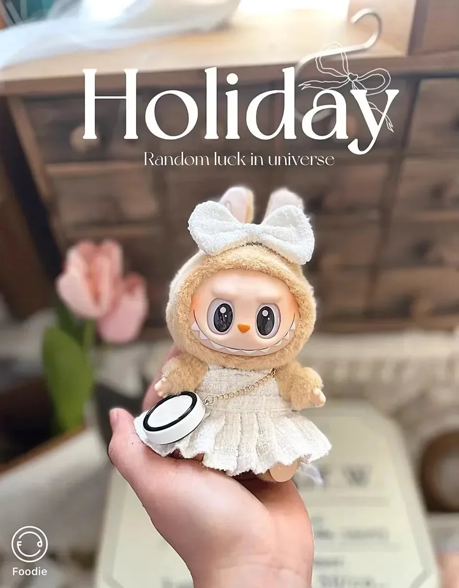 Labubu Doll Clothes Advanced clothes designer Macaron labubu Cute Mini luxury design 17cm labubu senior fashion designer brand