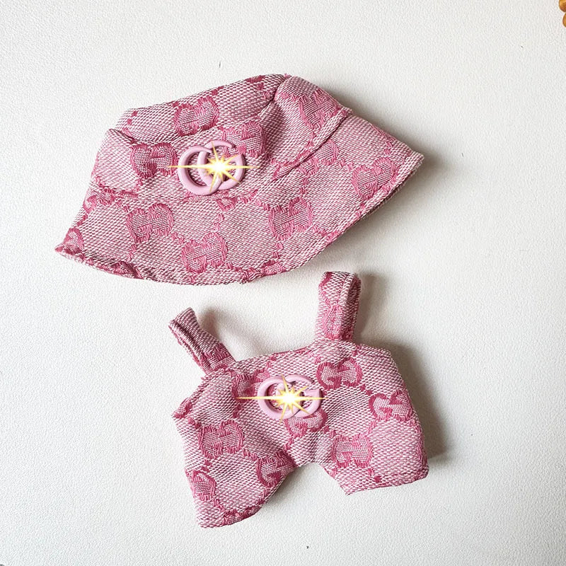 Labubu Corduroy Mini Doll Clothing Set Toys Cute Hats Clothes Shoes Vinyl Doll Accessories Training Sitting Party Games Toys