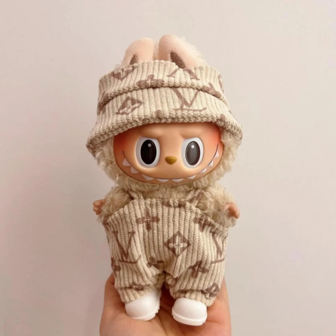 17cm Labubu Doll Clothes Fashion Clothes Hoodies Doll Clothes Color Match Hoodies Dolls Accessories