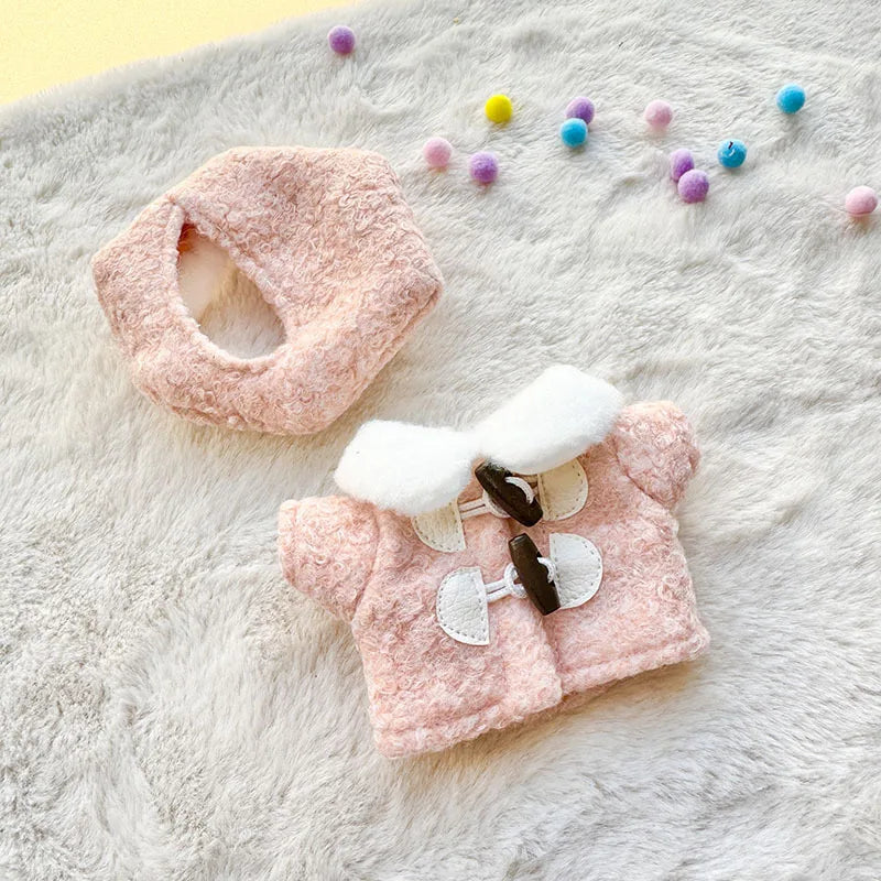 17cm Labubu Handmade Custom Clothing Paired With Elegant Dresses Printed Work Pants Scarves Fashion Shoes