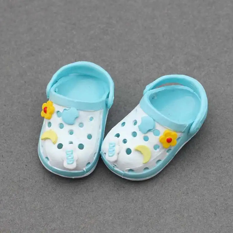 labubu Doll Slippers Shoes (4.3*2.0cm) for Labubu Macaron bao-ao bao ao &15cm EXO Plush Doll & 1/6