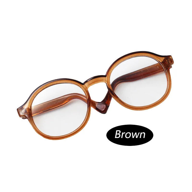 17cm labubu Glasses 6.5cm Transparent Plastic Glasses For 1/8 1/6 1/3 1/4 BJD for Labubu MSD SD Plush for EXO Doll sunglasses