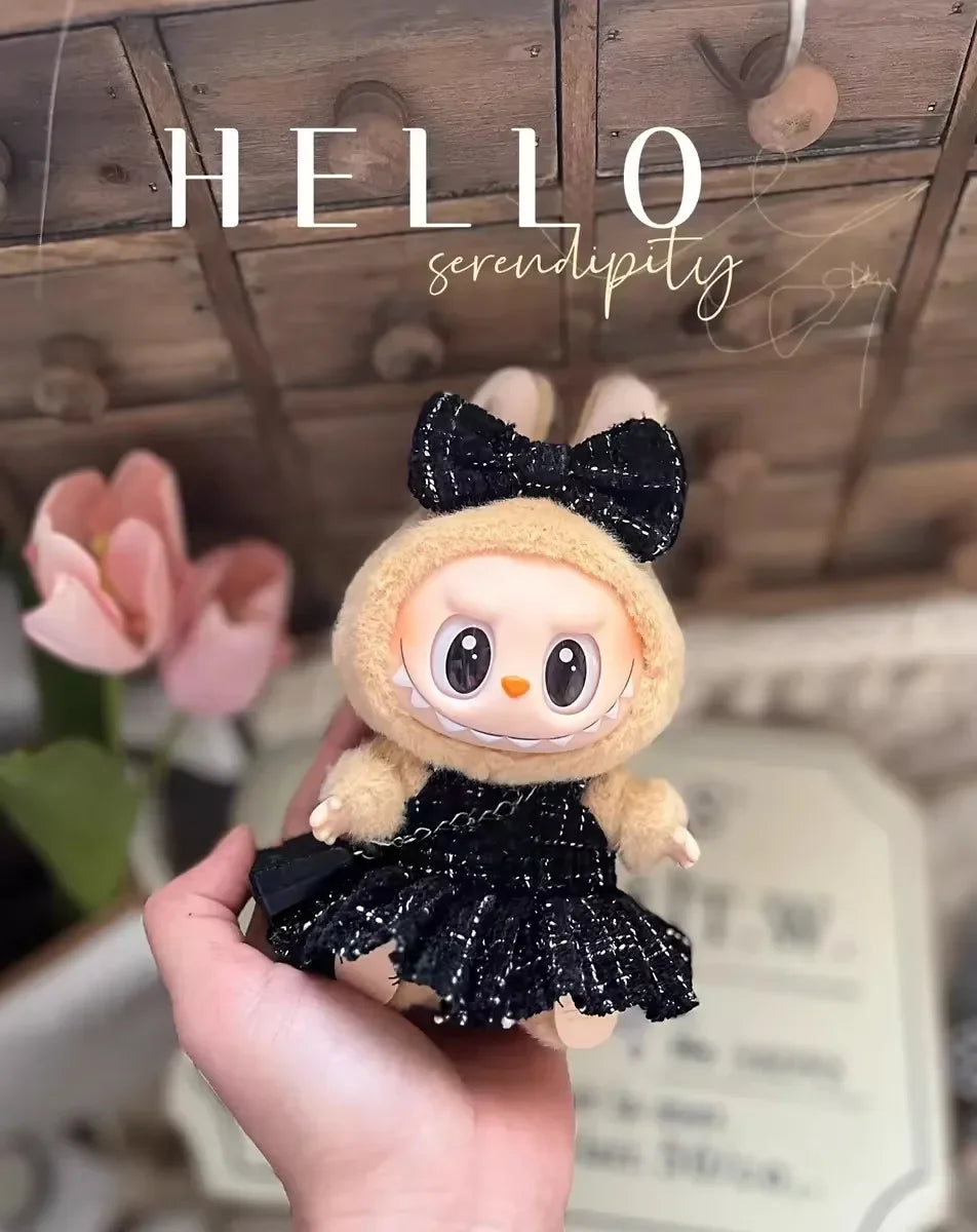 Labubu Doll Clothes Advanced clothes designer Macaron labubu Cute Mini luxury design 17cm labubu senior fashion designer brand