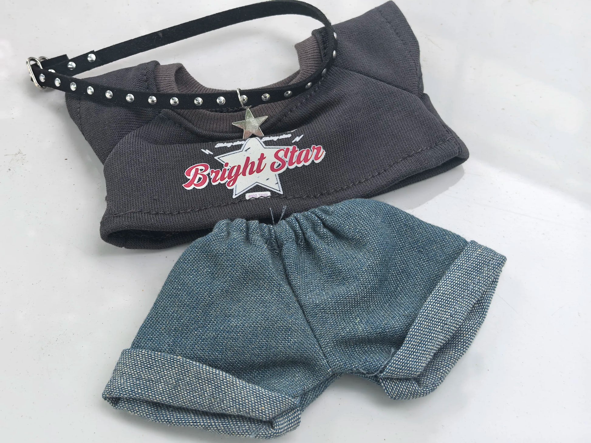 17cm labubu clothes outfit Plush doll clothes Macaron Cute Clothing DIY Kid Gift  Dog Clothes Hair accessories v1 v2 clothes