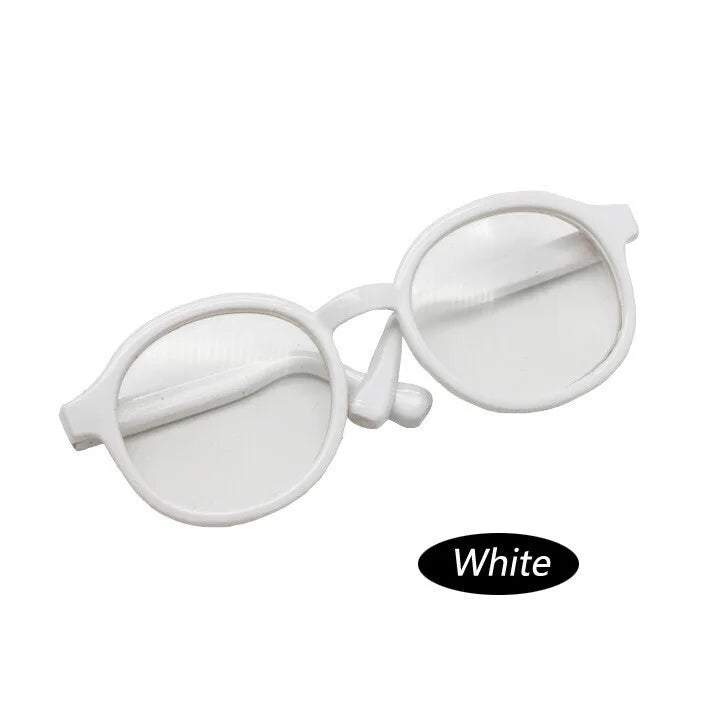 17cm labubu Glasses 6.5cm Transparent Plastic Glasses For 1/8 1/6 1/3 1/4 BJD for Labubu MSD SD Plush for EXO Doll sunglasses