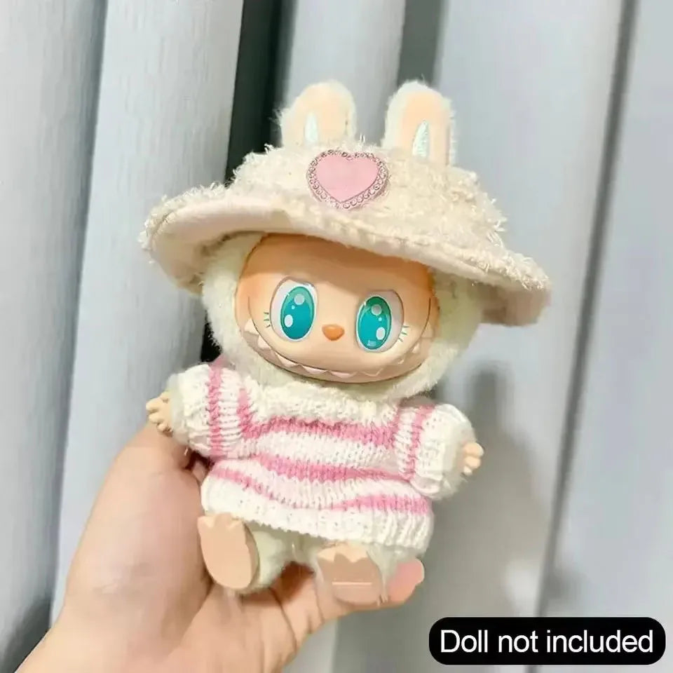 Waterbottle - Labubu Striped Knit Sweater
