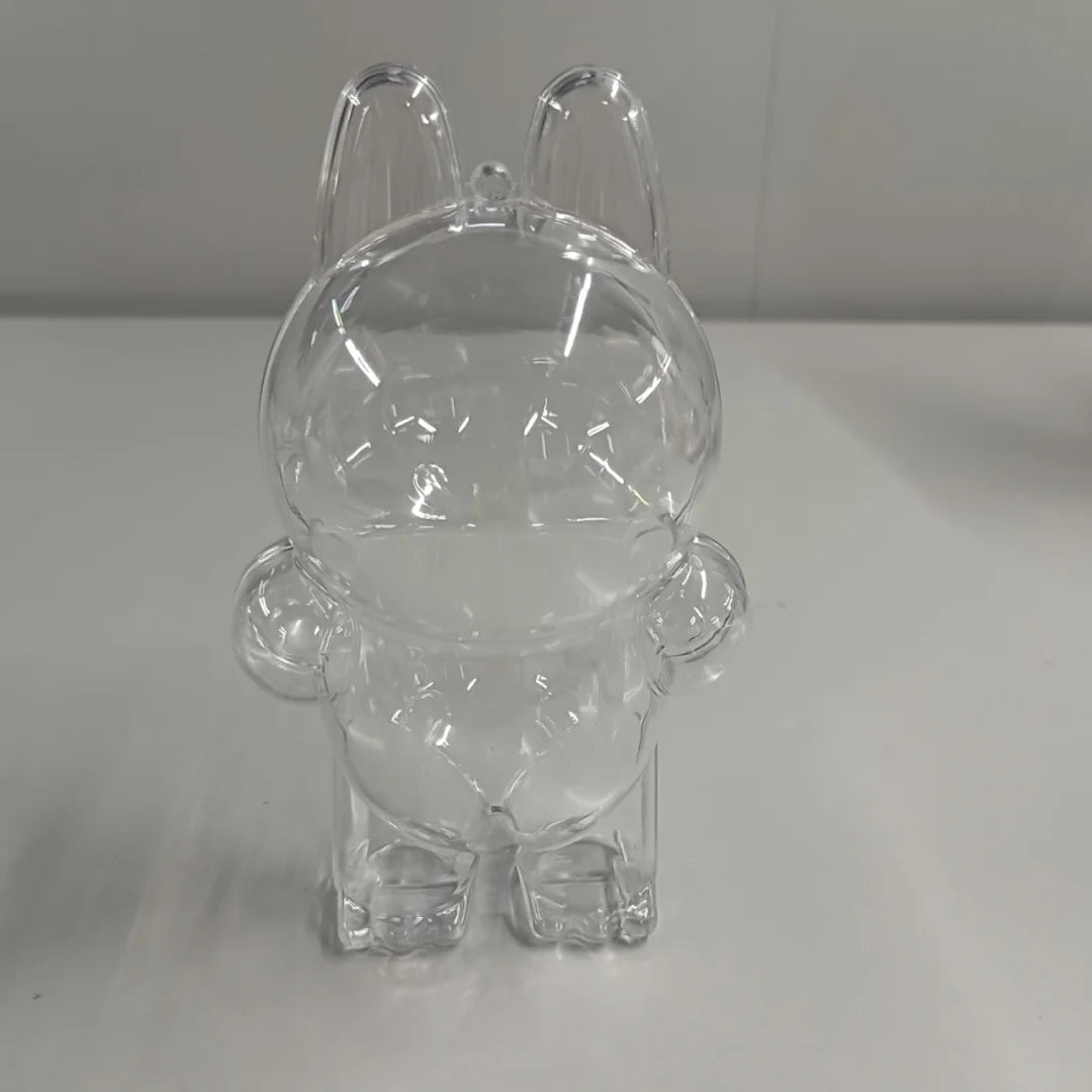 Labubu Coca Cola Happy Factor Transparent Protective Cover Dustproof Cover Storage Box -  Backpack - Hanging Decor