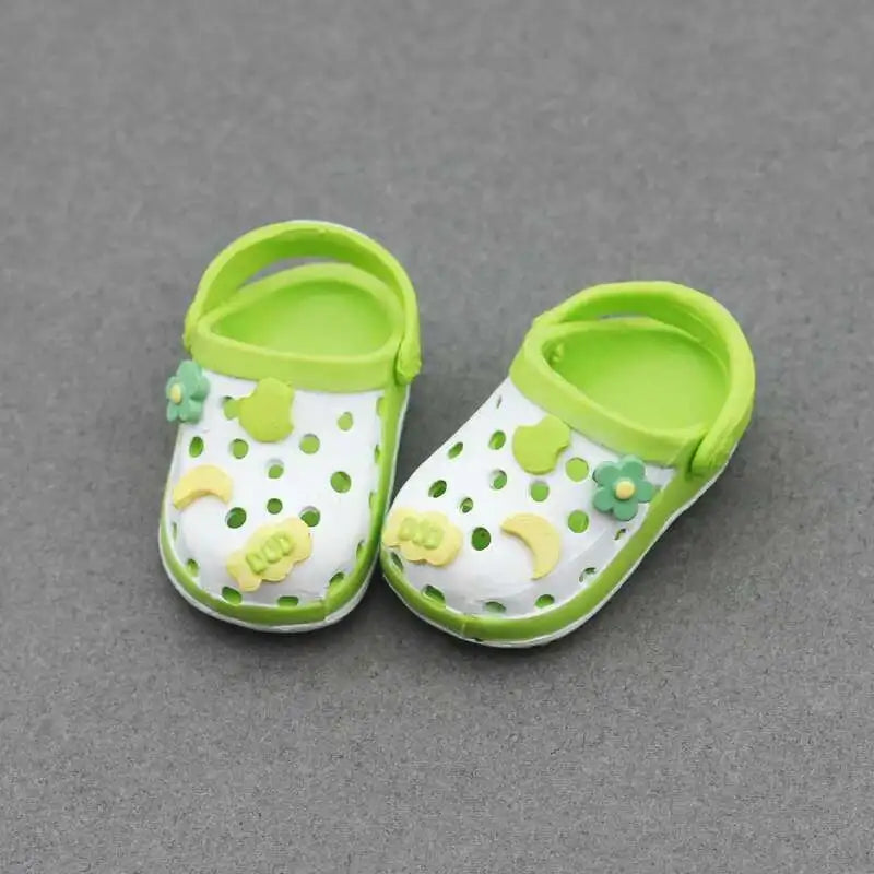 labubu Doll Slippers Shoes (4.3*2.0cm) for Labubu Macaron bao-ao bao ao &15cm EXO Plush Doll & 1/6