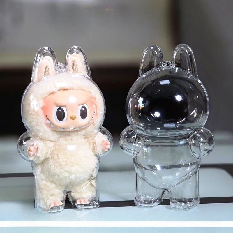 For Transparent Protective Cover Monster Toy Elf Doll Cover Storage Box Cute Elf Plushie Display Cover for Party Dolls