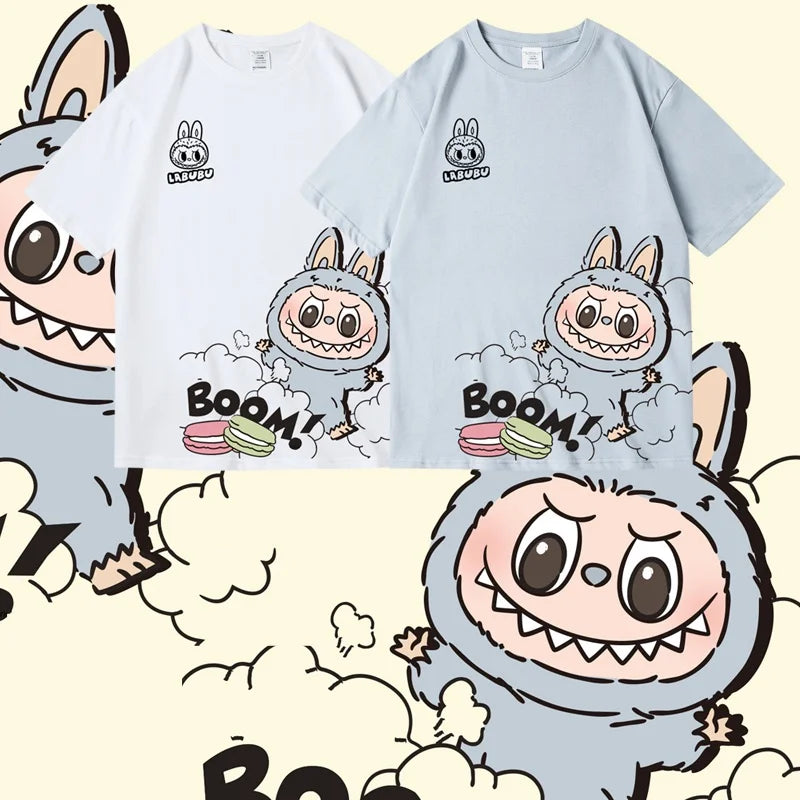 Labubu Pure Cotton Short-sleeved T-shirt Children's Top