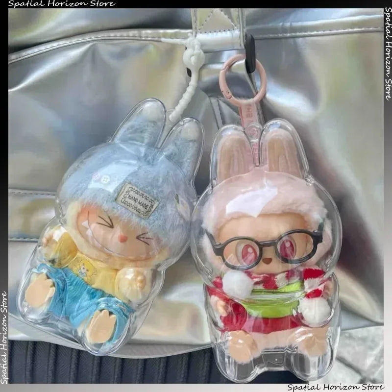 For Transparent Protective Cover Monster Toy Elf Doll Cover Storage Box Cute Elf Plushie Display Cover for Party Dolls