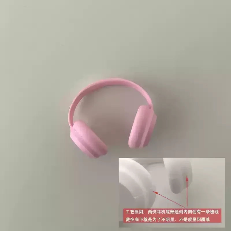 Labubu Accessories:17cm Labubu Fashion Earphone Accessories 10cm Cotton Doll Earphones Macaron Color Doll Earphones