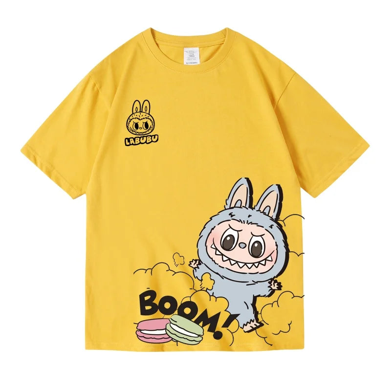 Labubu Pure Cotton Short-sleeved T-shirt Children's Top