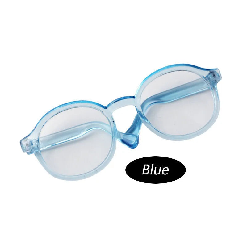 17cm labubu Glasses 6.5cm Transparent Plastic Glasses For 1/8 1/6 1/3 1/4 BJD for Labubu MSD SD Plush for EXO Doll sunglasses