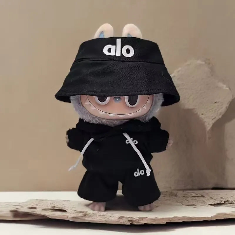 Designer-Inspired Track Suit Set for Labubu Dolls – Luxury Streetwear Style Outfit with Matching Top & Bottom