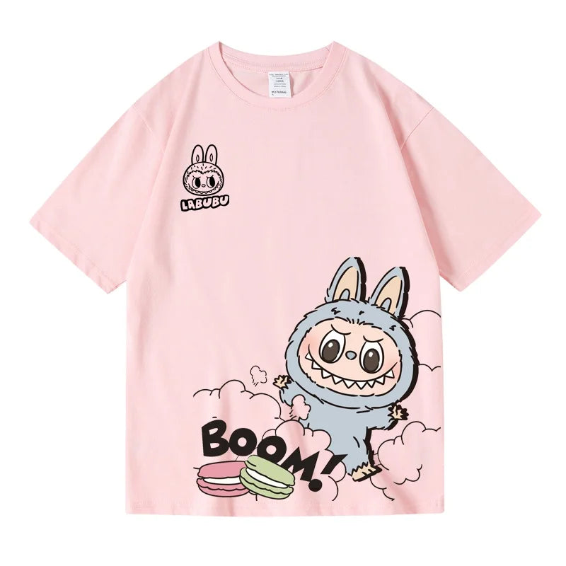 Labubu Pure Cotton Short-sleeved T-shirt Children's Top